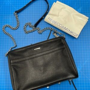 Rebecca Minkoff black leather crossbody bag